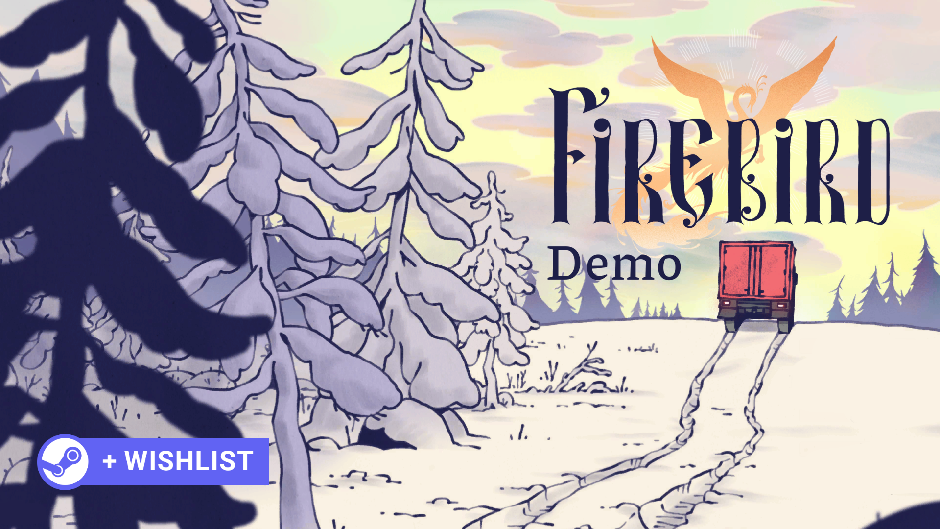 Home screen of Firebird special demo on Steam.